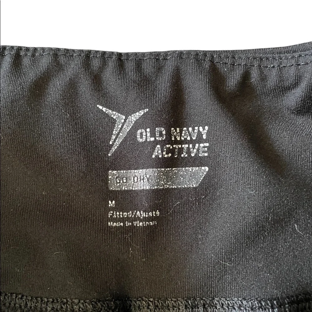 Old Navy Black and Blue Leggings Pants size Medium - Picture 5 of 5